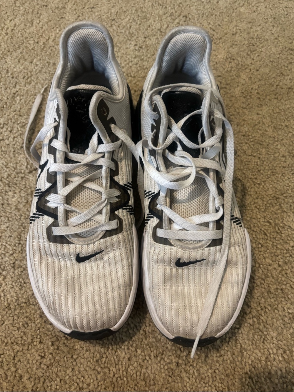 Nike Men’s White and Black Athletic Sneakers